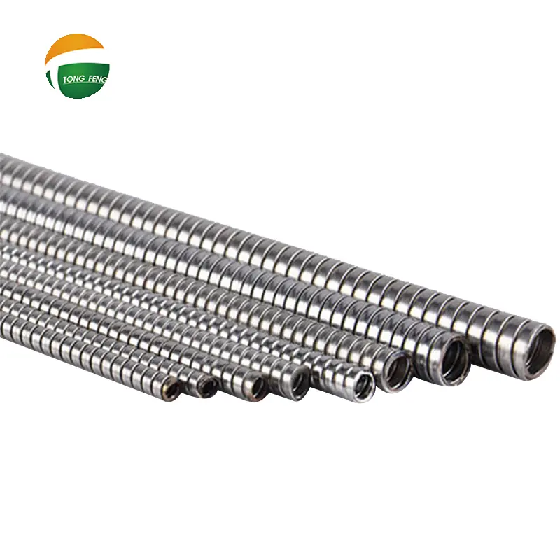 Fully interlocked flexible metal conduit for heavy-duty cable protection